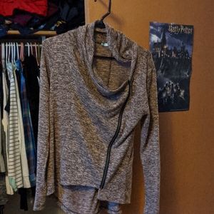 Maurices zip cardigan size L